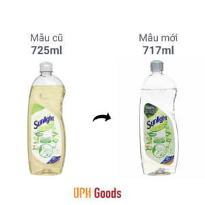 Sunlight mineral salts and aloe vera dishwashing liquid - 717ml - Hình ảnh 5