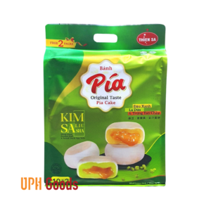 Thien Sa Pia Cake (Green bean, pandan leaves & Egg)