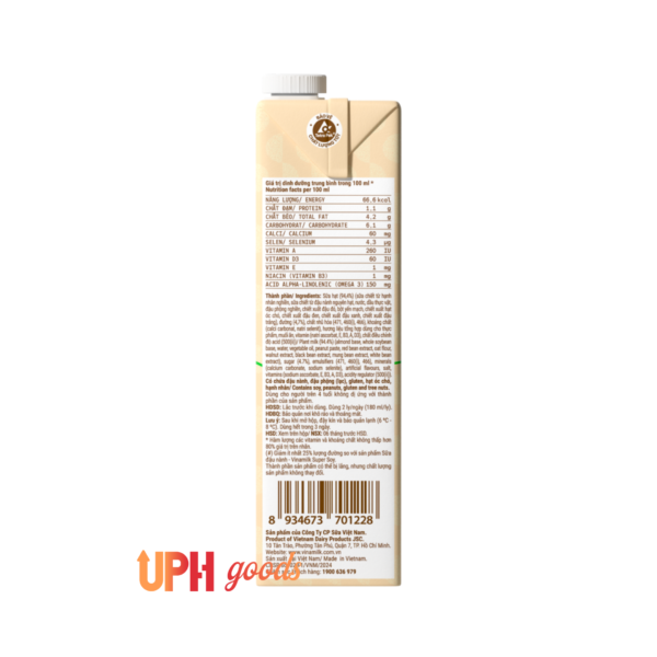 Vinamilk Nut Milk 1L - Hình ảnh 3