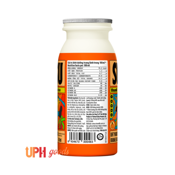 SuSu sterilized drinking yogurt - Orange flavor - Hình ảnh 4